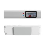 2.7K Ultra-Light Head-Mounted Action Camera – 21g Glasses-Compatible Camera, Supports Hands-Free First-Person View and Lossless Audio, Ideal for Travelers/Business Professionals (White)